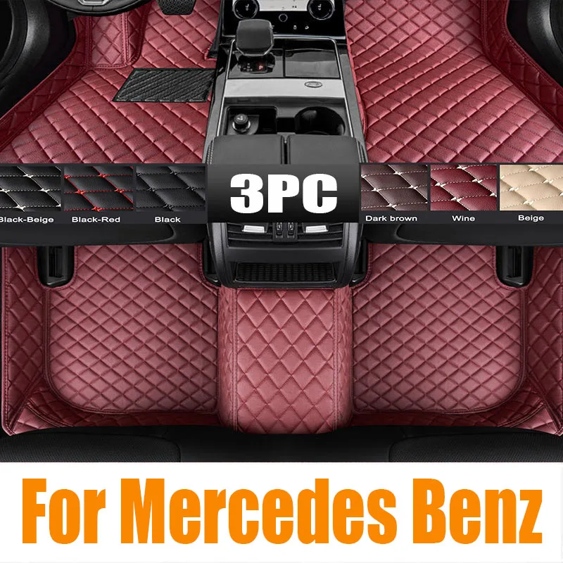 Car Floor Mats Universal Waterproof Leather - Original Auto TPE Fußmatten Für Mercedes