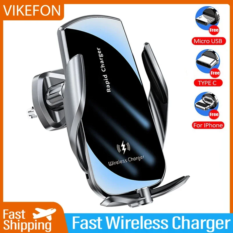 Wireless Car Charger Mount Fast Charging - Vikefon 30w kabellose ladegeräte auto kabelloses