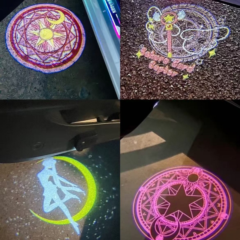 Motorcycle Parts - Sailor Moon Anime Auto-Willkommenslicht-Projektorlampe Motorrad-Atmosphärenbeleuchtung Niedliches