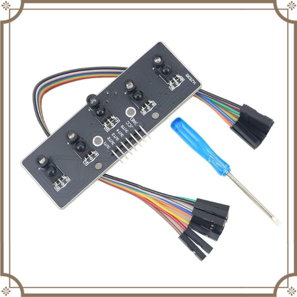 Car Electronics - 5-Kanal Digitaler Infrarot-Linienverfolgungssensor-Modul Smart Car Schwarz-Weiß-Linien-Detektor