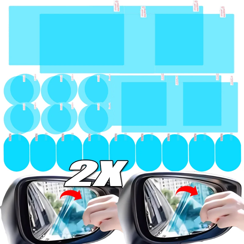 Anti Glare Car Rearview Mirror Film - Auto-Rückspiegel-Schutzfolie, Anti-Beschlag, Blendschutz, Regen- und Wasserabweisende