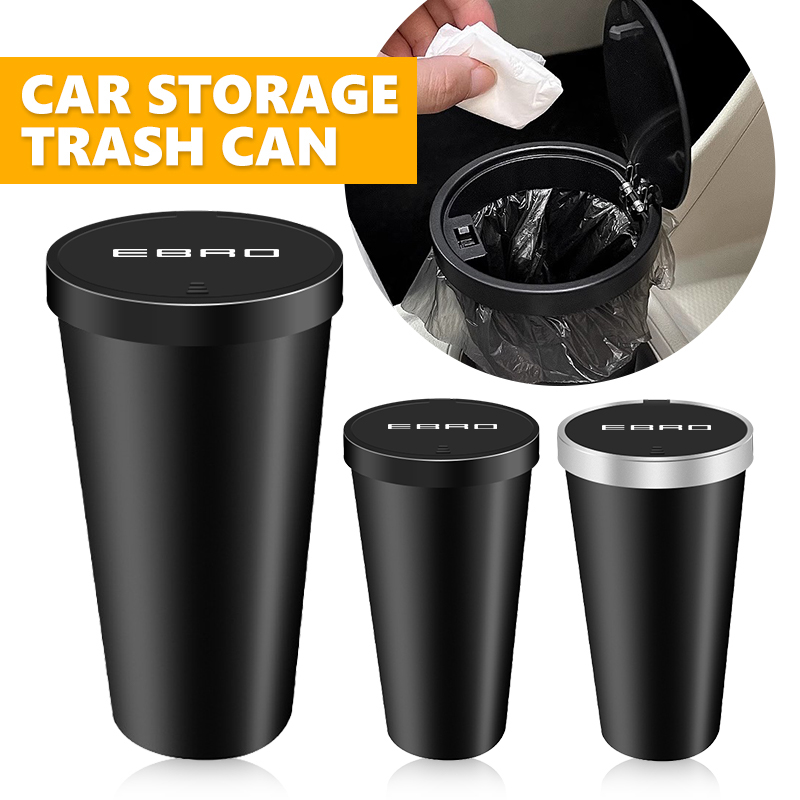 Waterproof Car Trash Can With Lid - Auto-Mülleimer Mini Wasserdichter Getränkehalter Abfalleimer mit