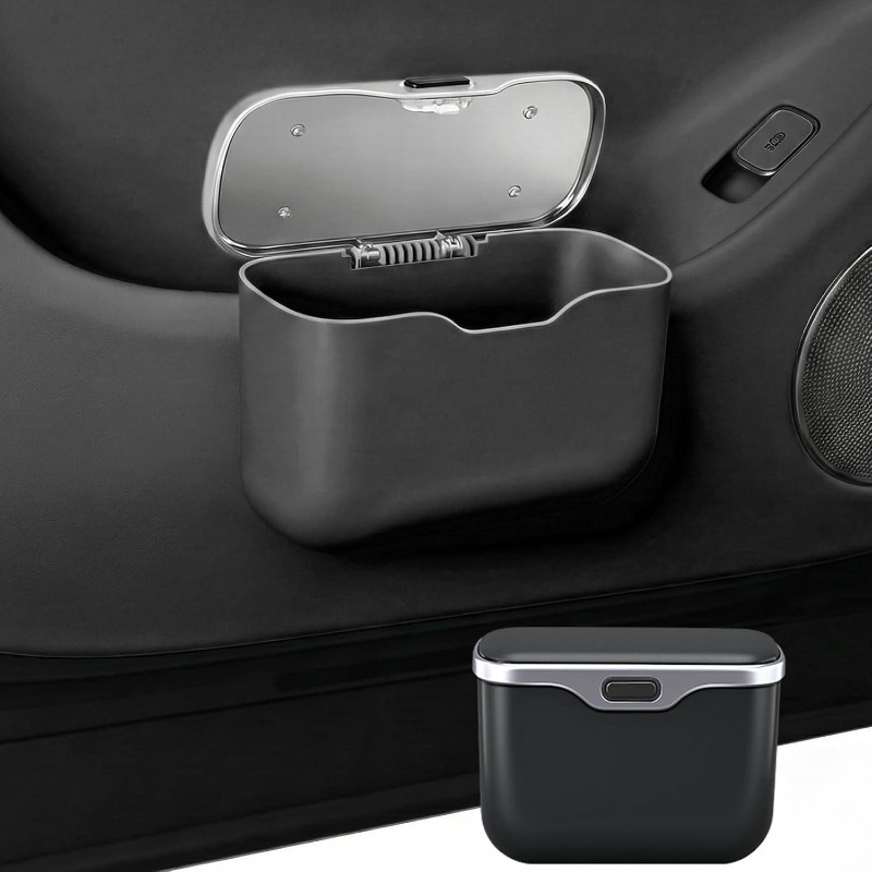 Waterproof Car Trash Can With Lid - Auto-Mülleimer mit Deckel Auslaufsicherer Hängender Auto-Abfalleimer