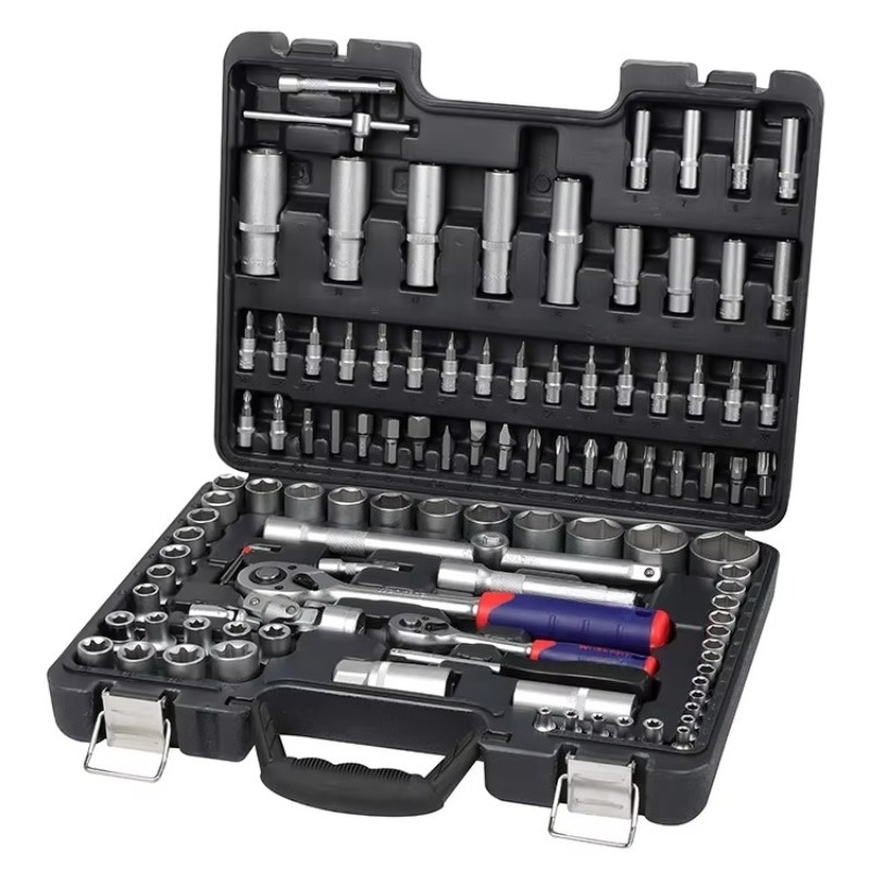 Auto Repair Tools - 108-teiliges Professionelles Mechaniker-Werkzeugset, CRV-Stahl Schraubenschlüssel-Steckschlüsselsatz im