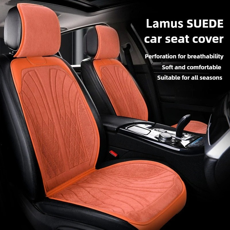Leather Car Seat Covers Full Set Universal - Luxuriöse Wildleder-Autositzschutzmatte Vier Jahreszeiten Universelle Autositzbezüge