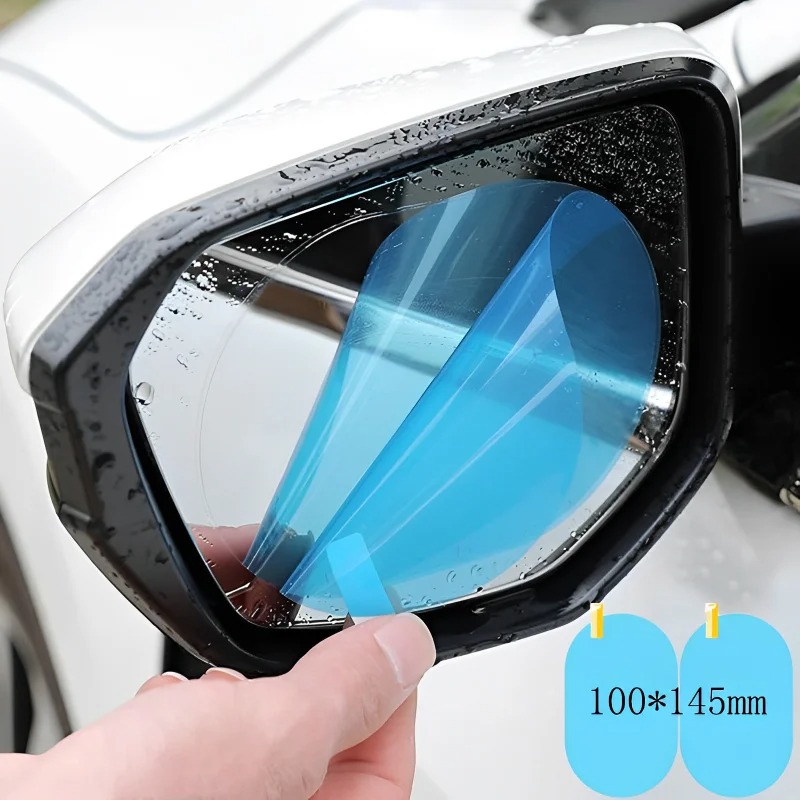 Anti Glare Car Rearview Mirror Film - Nano-Beschichtung Auto-Spiegel-Schutzaufkleber, Regenfester Wasserdichter Antibeschlag- und