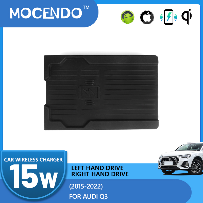 Wireless Car Charger Mount Fast Charging - Kabelloses Autoladegerät 15W Schnelllade-Pad für Audi