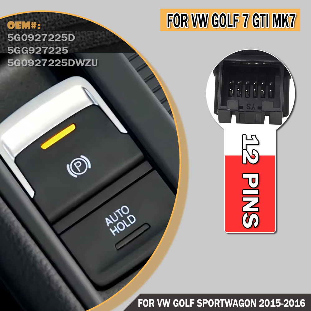Car Electronics - Auto Handbremsknopf Elektronischer Feststellbremsen-Schalter für VW