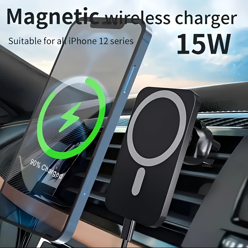 Wireless Car Charger Mount Fast Charging - 15W Magnetisches Auto-Wireless-Ladegerät, Schnellladung, Verstellbare Halterung,