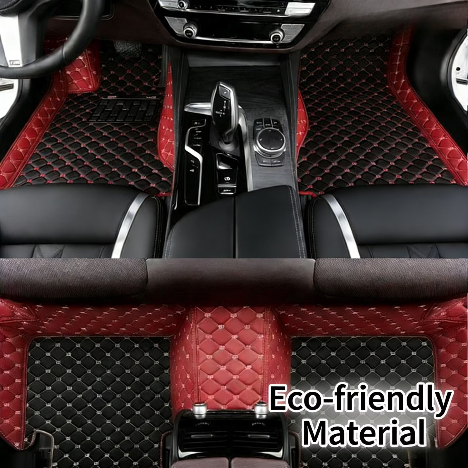 Car Floor Mats Universal Waterproof Leather - Leder Auto Fußmatten Für Jeep Liberty