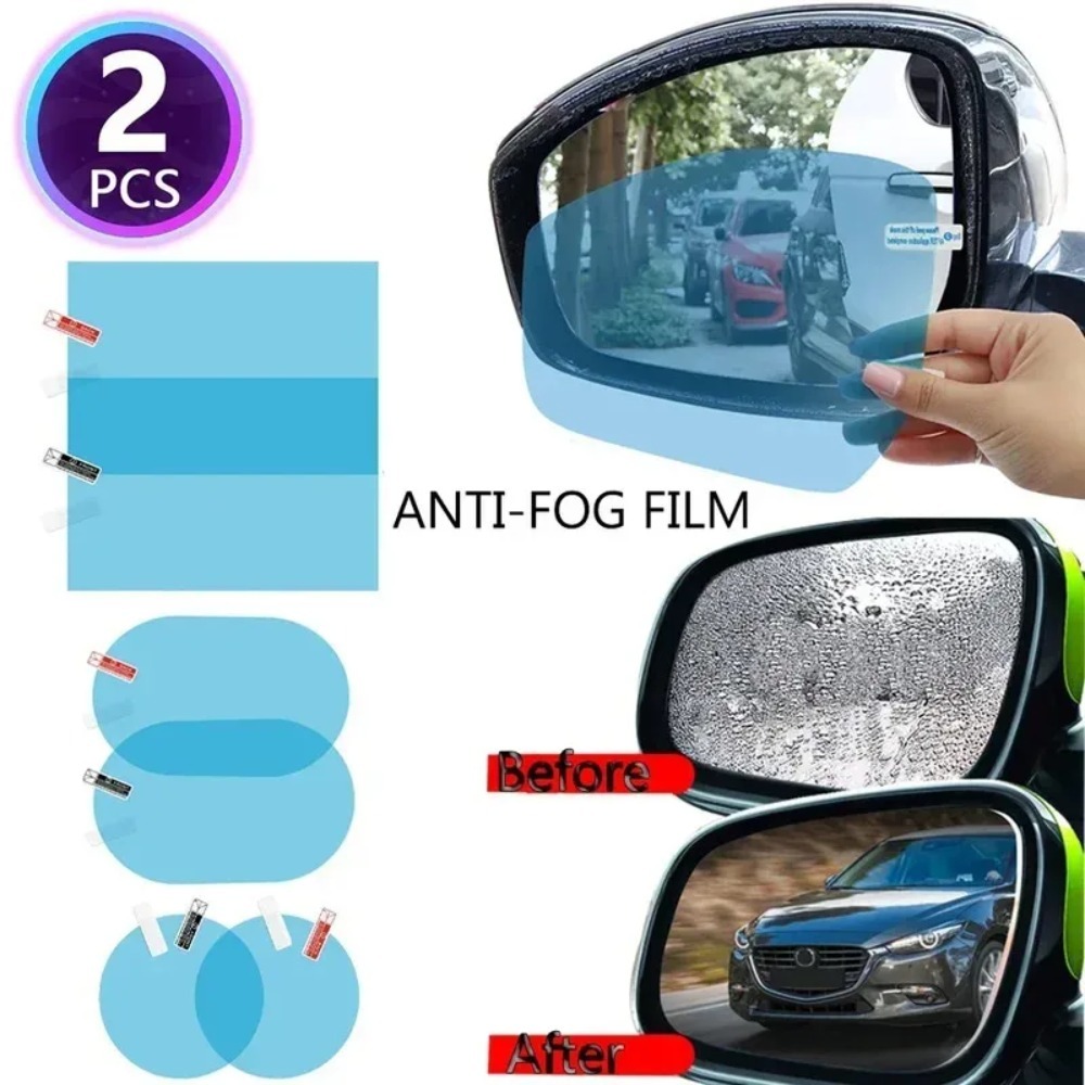 Anti Glare Car Rearview Mirror Film - Auto Rückspiegel Schutz Film Anti Nebel