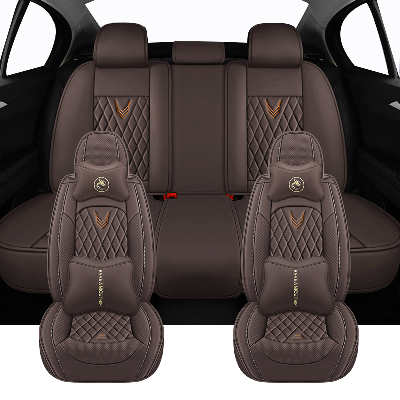 Leather Car Seat Covers Full Set Universal - Vollständiger Satz Universal-Autositzbezüge für Mitsubishi L200