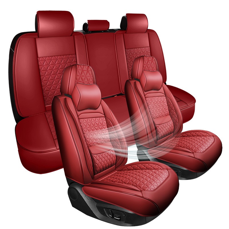 Leather Car Seat Covers Full Set Universal - Autositzbezüge, komplettes Set, universelles Nappaleder für