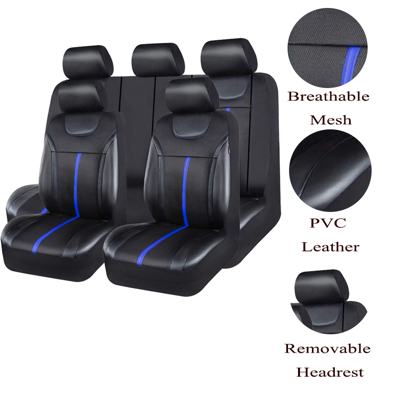 AUTOKING PU-Leder und Netzstof – Leather Car Seat Covers Full Set Universal Bewertung und Preis