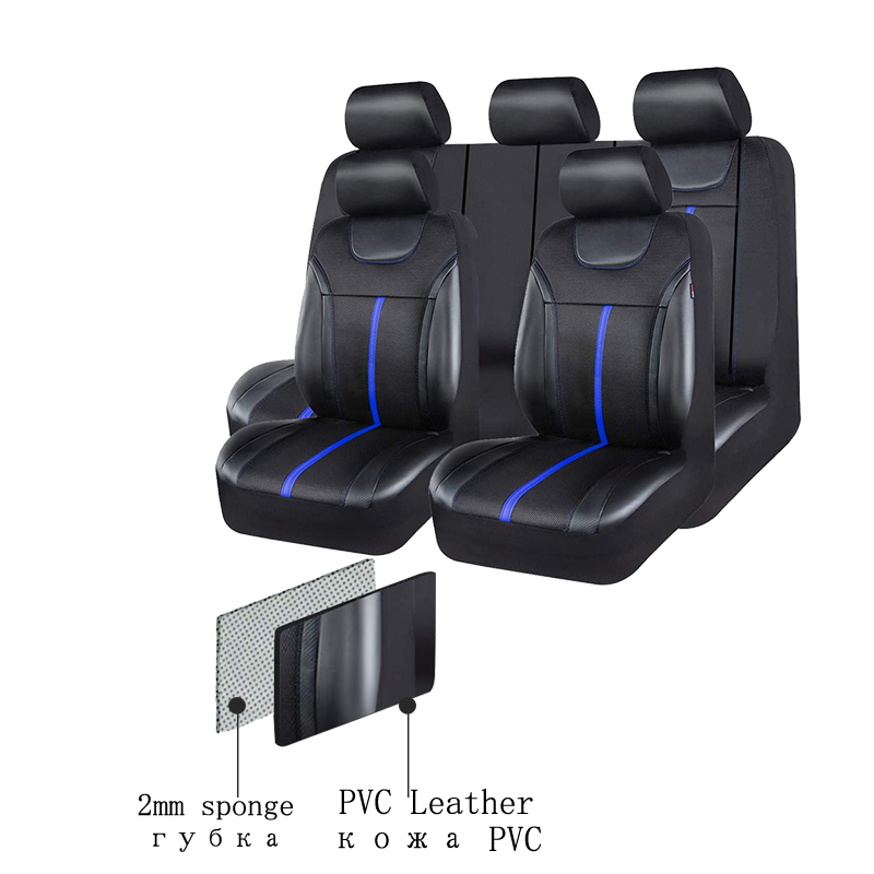 AUTOKING PU-Leder und Netzstof – Leather Car Seat Covers Full Set Universal Bewertung und Preis