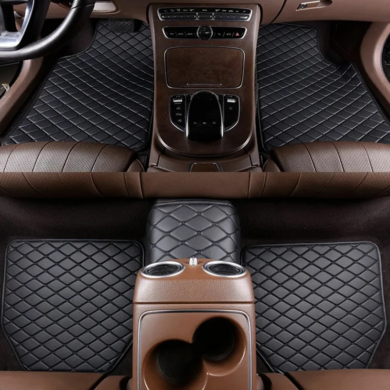 Auto-Fußmatten, 5 Stück, unive – Car Floor Mats Universal Waterproof Leather Bewertung und Preis