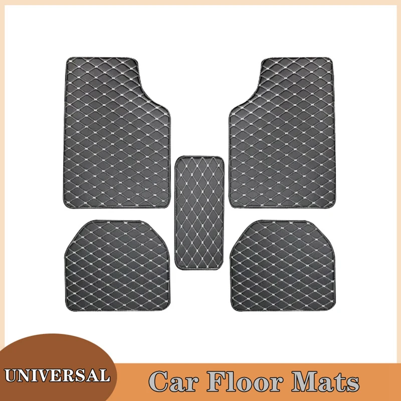 Auto-Fußmatten, 5 Stück, unive – Car Floor Mats Universal Waterproof Leather Bewertung und Preis