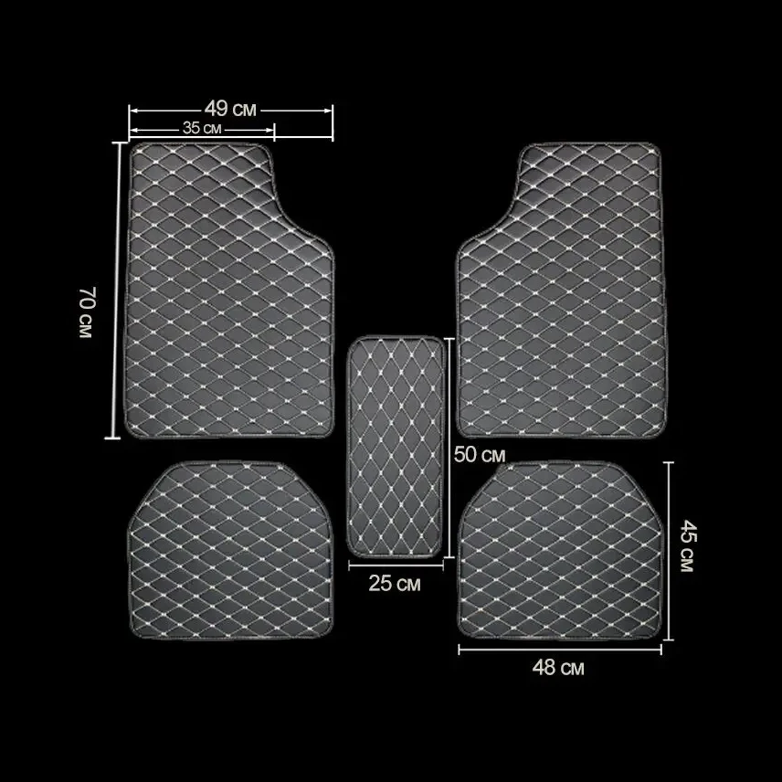 Auto-Fußmatten, 5 Stück, unive – Car Floor Mats Universal Waterproof Leather Bewertung und Preis
