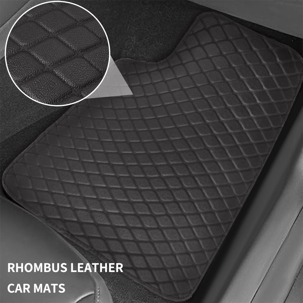 Universelle 5-teilige Leder-Au – Car Floor Mats Universal Waterproof Leather Bewertung und Preis