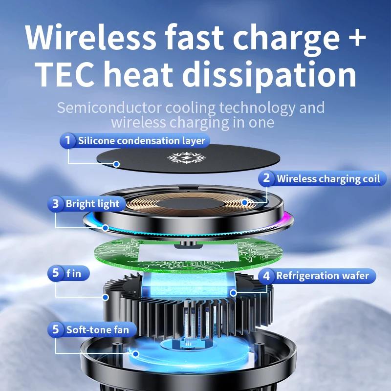 Eis kühlung magnetisches kabel – Wireless Car Charger Mount Fast Charging Bewertung und Preis