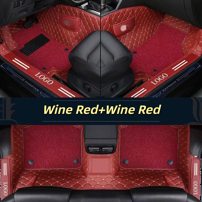 Luxuriöse PVC-Leder Vollflächi – Car Floor Mats Universal Waterproof Leather Bewertung und Preis