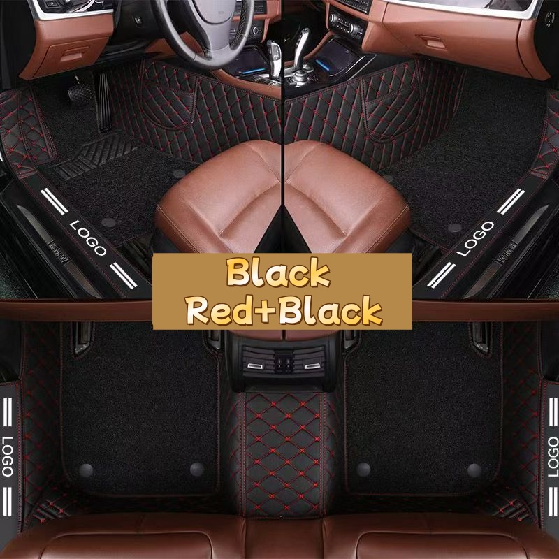 Luxuriöse PVC-Leder Vollflächi – Car Floor Mats Universal Waterproof Leather Bewertung und Preis