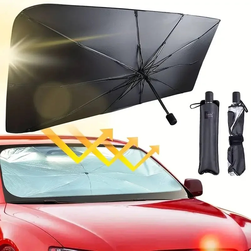 Auto Sonnenschirm Windschutzsc – Car Sunshade Windshield Umbrella Foldable Bewertung und Preis