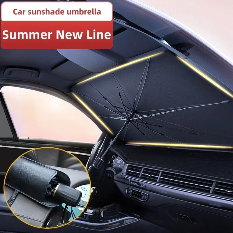 Multifunktionaler, praktischer – Car Sunshade Windshield Umbrella Foldable Bewertung und Preis