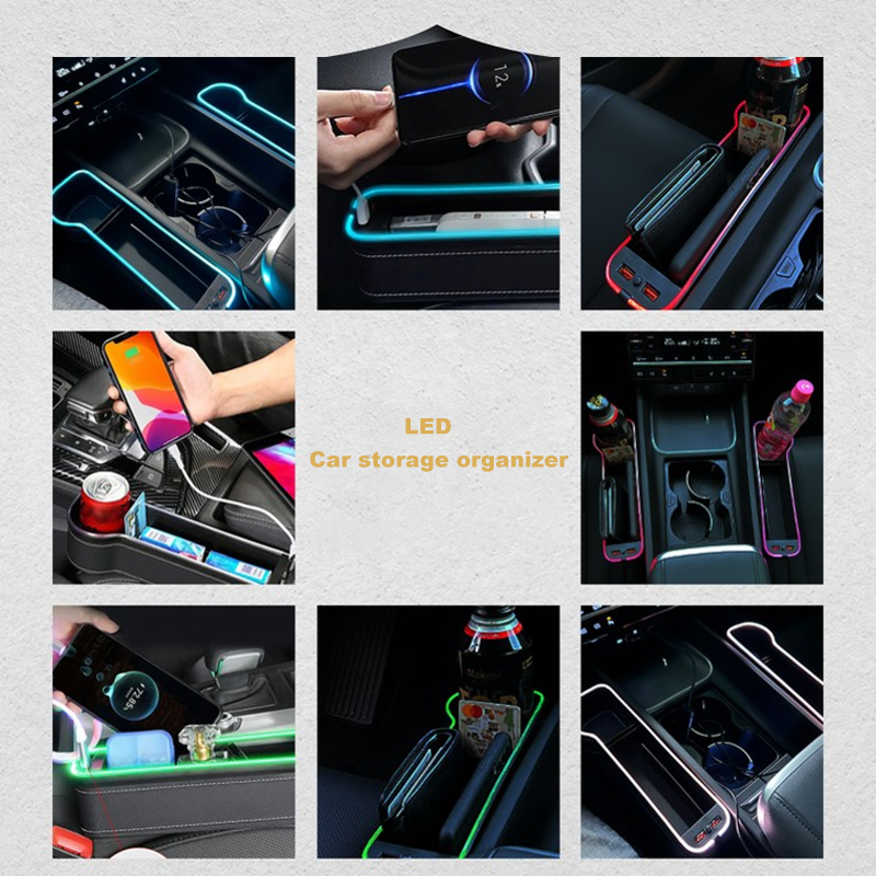 LED Autositz Spalt Aufbewahrun – Seat Gap Filler Organizer With Usb Charger Bewertung und Preis