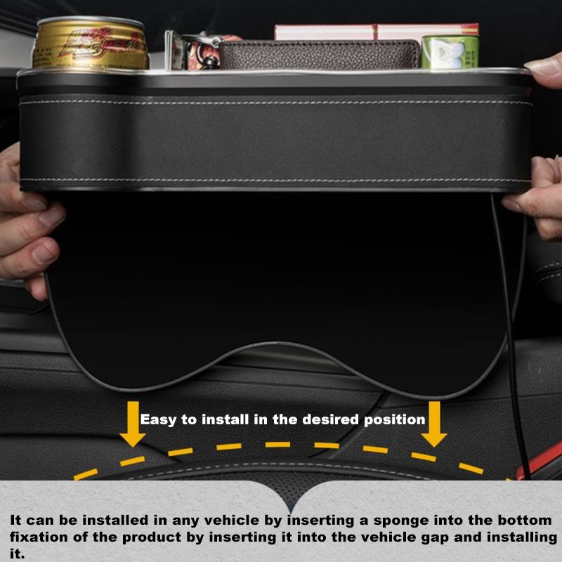 LED Autositz Spalt Aufbewahrun – Seat Gap Filler Organizer With Usb Charger Bewertung und Preis