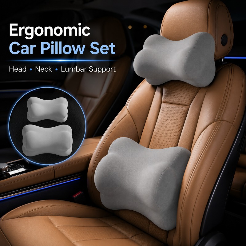 Universelles Auto-Kopfstützen- – Memory Foam Car Neck Pillow Lumbar Support Bewertung und Preis