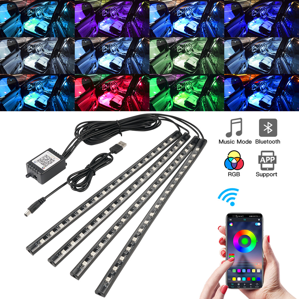 Neon LED Innen Auto Licht APP  – Led Ambient Interior Car Lights App Control Bewertung und Preis