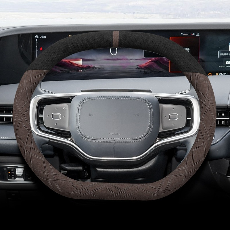 Für Lincoln Nautilus 2021-2025 – Car Steering Wheel Cover Anti Slip Breathable Bewertung und Preis