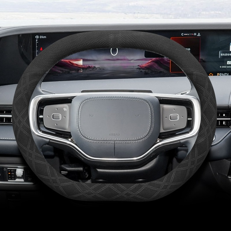 Für Lincoln Nautilus 2021-2025 – Car Steering Wheel Cover Anti Slip Breathable Bewertung und Preis