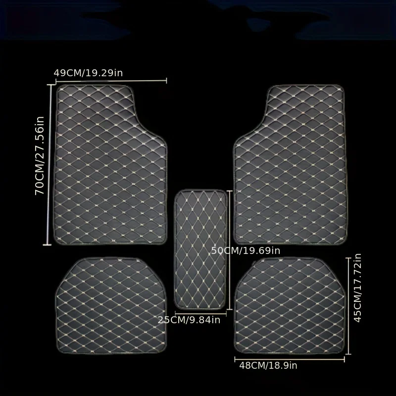 5-teiliges Universelles Auto-F – Car Floor Mats Universal Waterproof Leather Bewertung und Preis