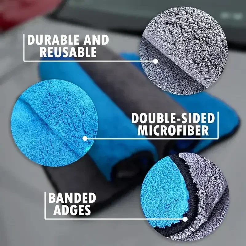 Auto-Waschtuch 1/5 Stück Mikro – Microfiber Car Drying Towel Super Absorbent Bewertung und Preis
