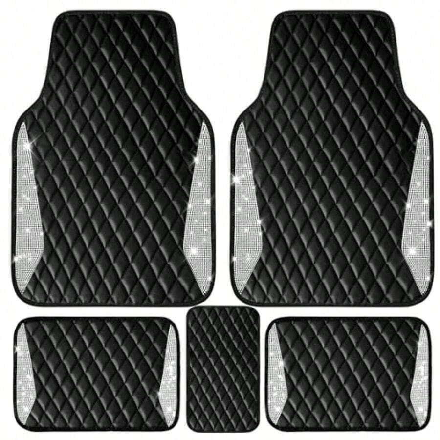 Leder-Autofußmatten Glänzende  – Car Floor Mats Universal Waterproof Leather Bewertung und Preis