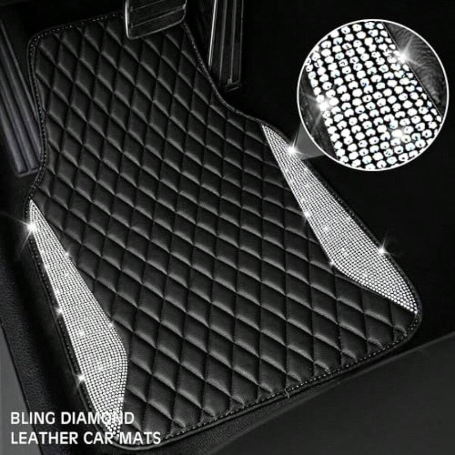 Leder-Autofußmatten Glänzende  – Car Floor Mats Universal Waterproof Leather Bewertung und Preis