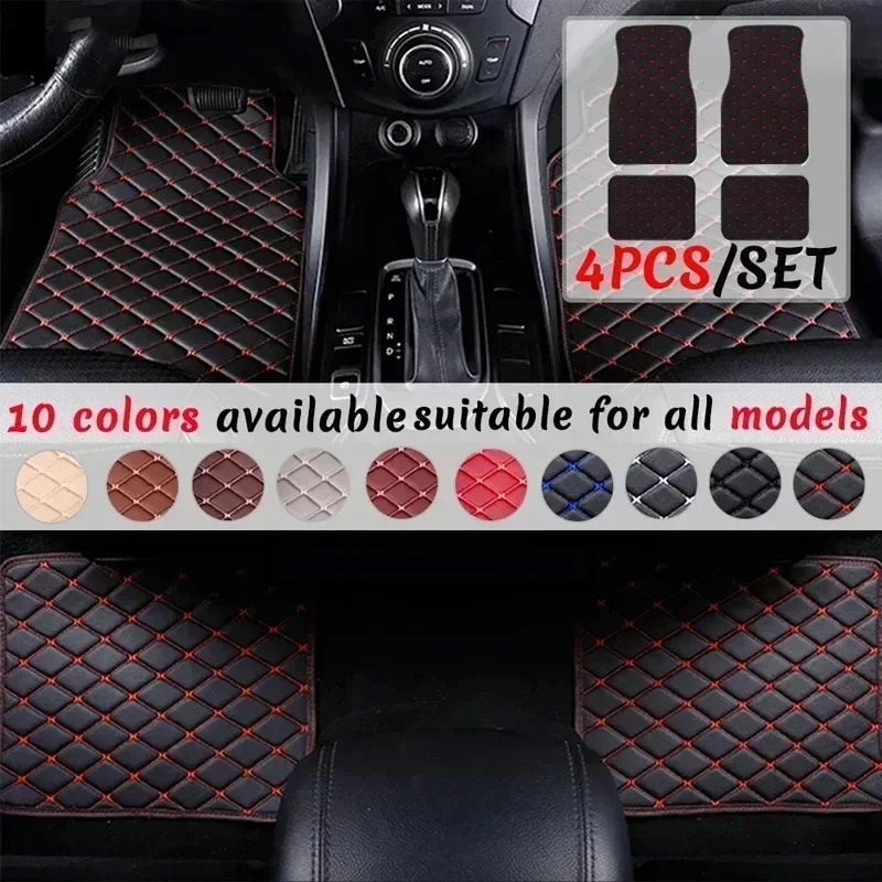 Auto-Fußmatten 4-teilig, unive – Car Floor Mats Universal Waterproof Leather Bewertung und Preis