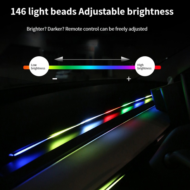 Auto-LED-Umgebungslicht, 64 Fa – Led Ambient Interior Car Lights App Control Bewertung und Preis