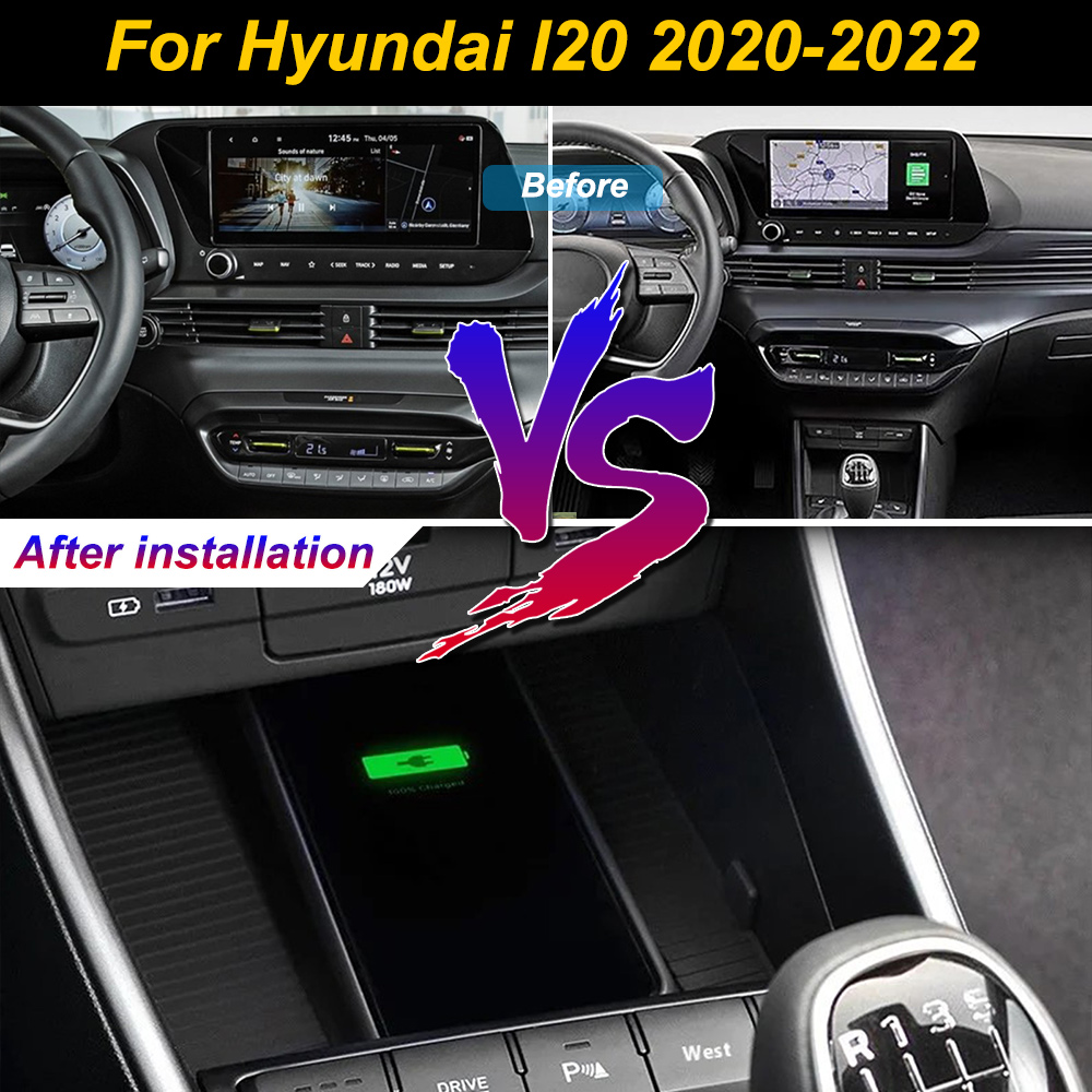 2Din für Hyundai I20 2020 2021 – Wireless Car Charger Mount Fast Charging Bewertung und Preis